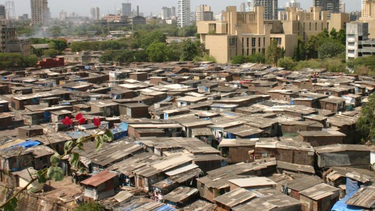 Voorbeeld van een sloppenwijk